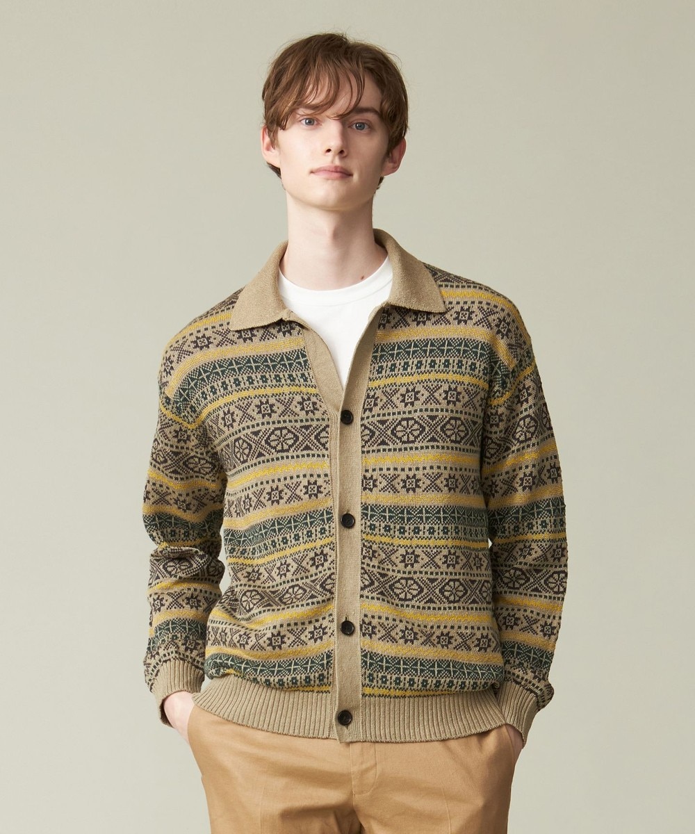 【オンワード】 J.PRESS MEN>トップス 【J.PRESS & 】サマーフェアアイル カーディガン ベージュ M メンズ 【オンワード】 J.PRESS MEN>トップス 【J.PRESS & 】サマーフェアアイル カーディガン ベージュ M メンズ