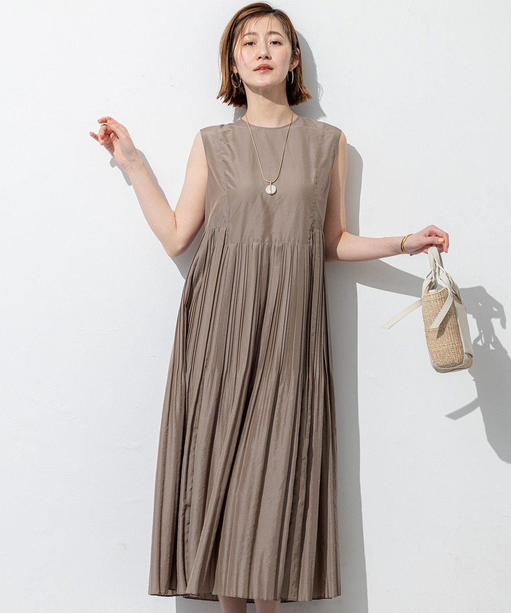 【オンワード】 23区 L(大きいサイズ)>ワンピース 【洗える】プリーツコンビ ワンピース モカ 50 レディース 【オンワード】 23区 L(大きいサイズ)>ワンピース 【洗える】プリーツコンビ ワンピース モカ 50 レディース