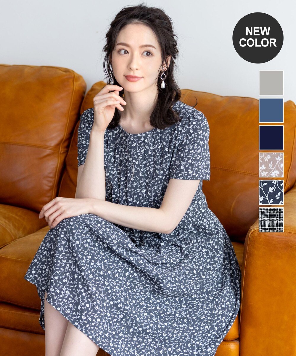 【洗える】スタイルアップも叶うピンタックワンピース