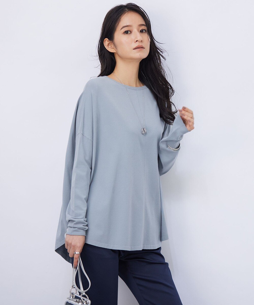 【オンワード】 ICB>トップス 【洗える】 ヴィスコースワイド プルオーバー アッシュグレー S レディース 【オンワード】 ICB>トップス 【洗える】 ヴィスコースワイド プルオーバー アッシュグレー S レディース