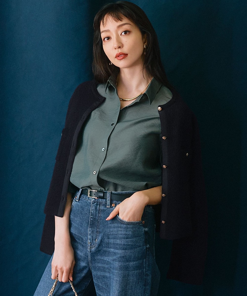 【オンワード】 23区 S(小さいサイズ)>トップス 【接触冷感/速乾】シアータンブラー シャツ カーキ 32 レディース 【オンワード】 23区 S(小さいサイズ)>トップス 【接触冷感/速乾】シアータンブラー シャツ カーキ 32 レディース