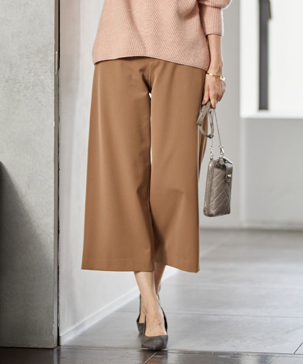 【オンワード】 J.PRESS LADIES>パンツ 【洗える】アルガンシルク ワイドパンツ キャメル 7 レディース 【オンワード】 J.PRESS LADIES>パンツ 【洗える】アルガンシルク ワイドパンツ キャメル 7 レディース