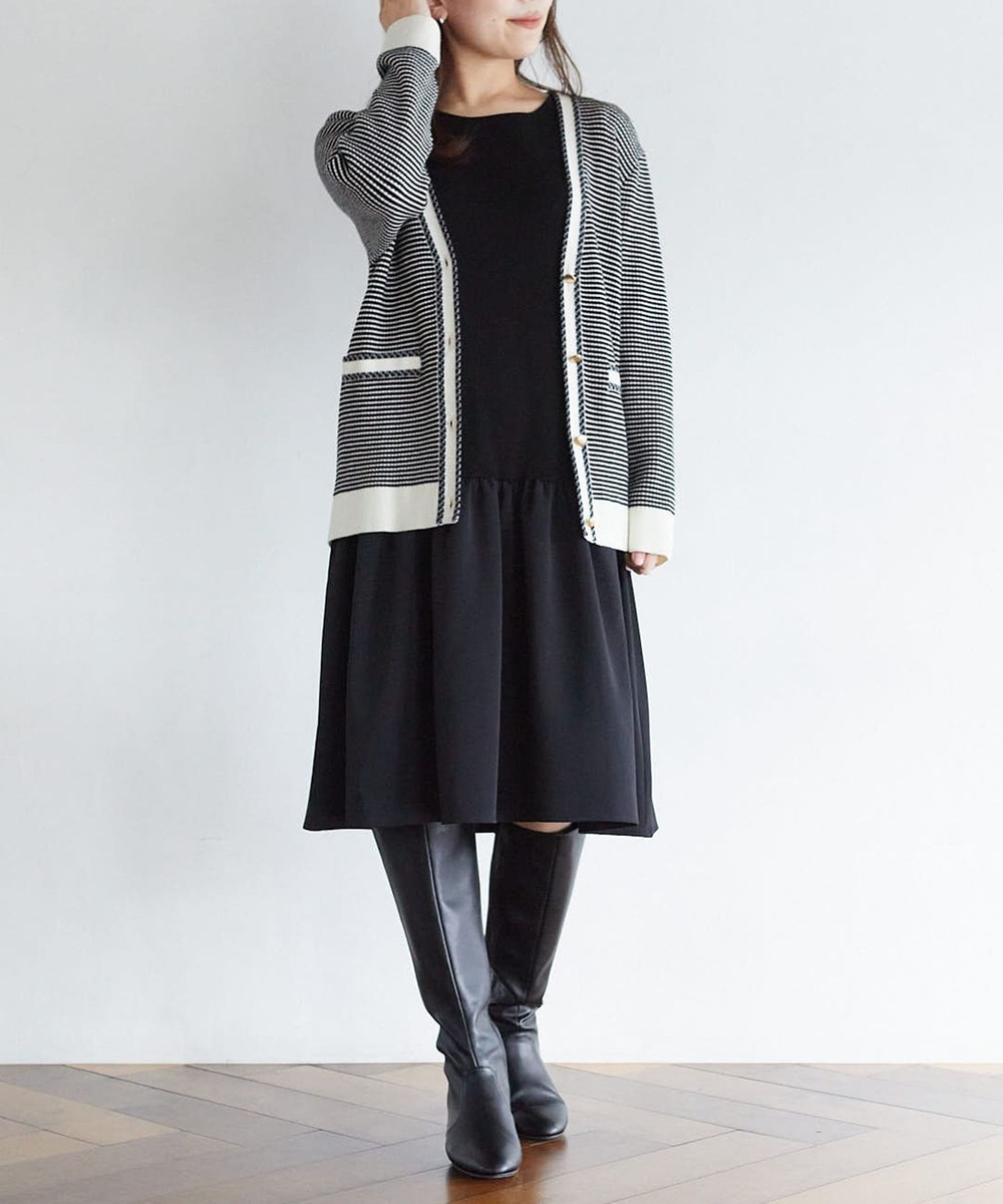 【オンワード】 ANY SIS>ワンピース 【美人百花11月号掲載】クラシカルカーデ×ミディワンピ セット クラシカルブラック 1 レディース 【オンワード】 ANY SIS>ワンピース 【美人百花11月号掲載】クラシカルカーデ×ミディワンピ セット クラシカルブラック 1 レディース