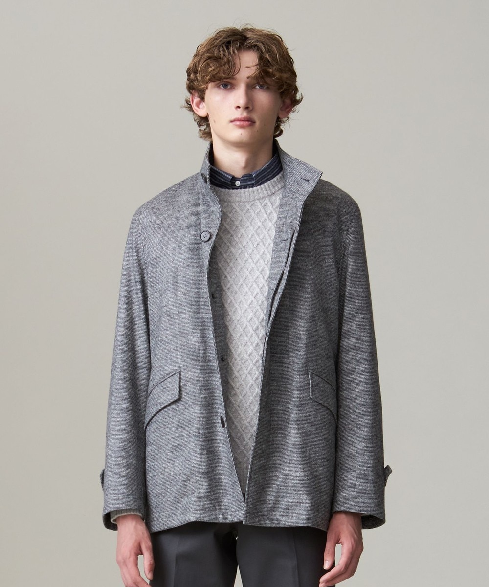 【オンワード】 J.PRESS MEN>ジャケット/アウター ウールバランサーショートカーコート グレー L メンズ 【オンワード】 J.PRESS MEN>ジャケット/アウター ウールバランサーショートカーコート グレー L メンズ