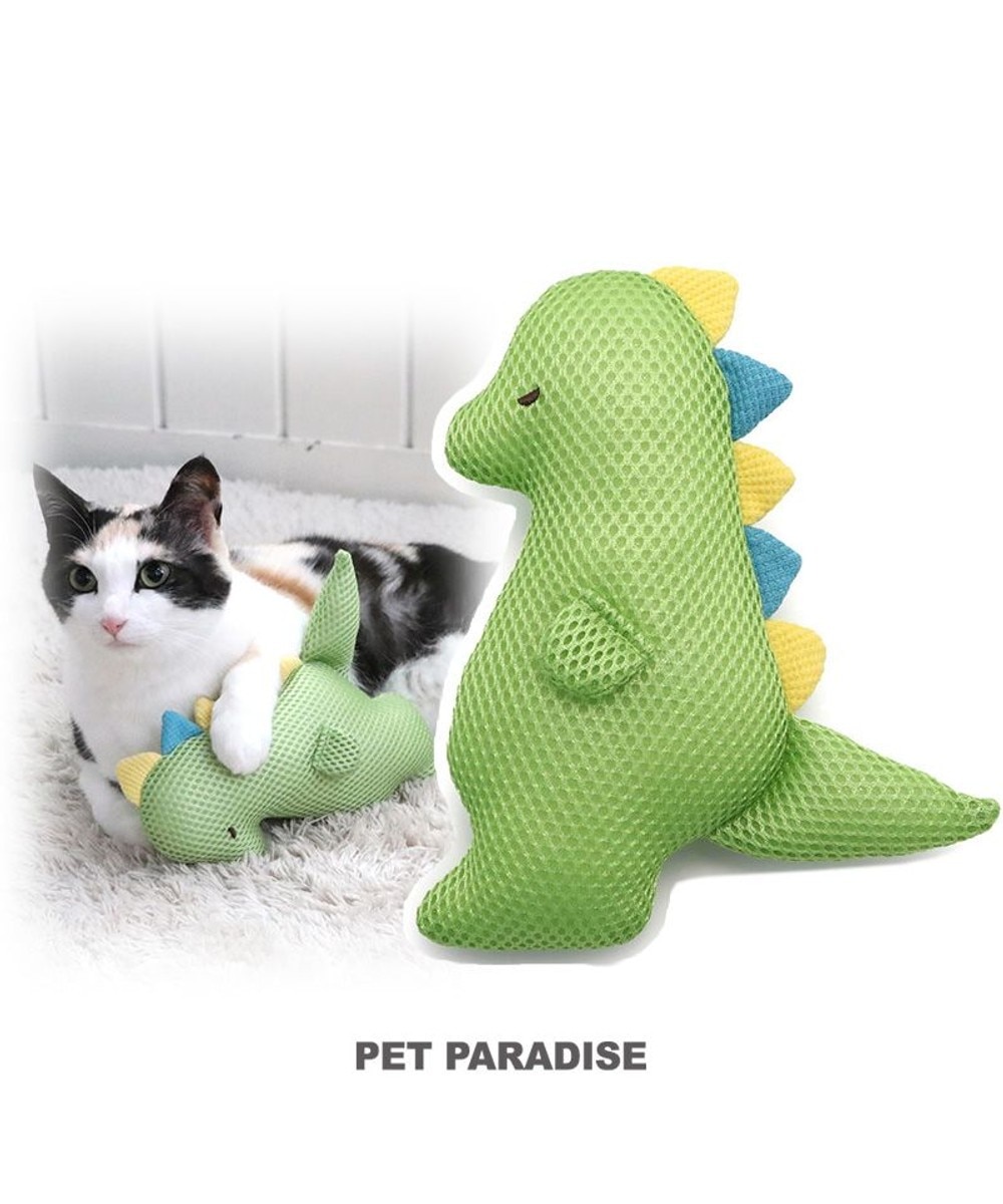【オンワード】 PET PARADISE>ペットグッズ 猫 おもちゃ メッシュ トイ 恐竜 恐竜 0