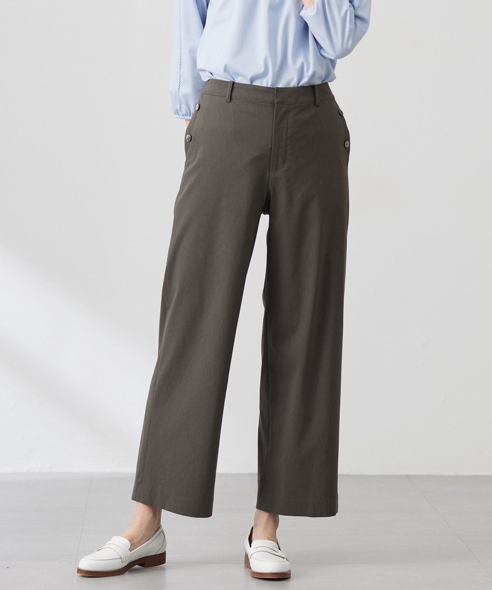 【オンワード】 J.PRESS LADIES>パンツ 【セットアップ対応・洗える】セルロースリネンストレッチ ワイド パンツ スレート 11 レディース 【オンワード】 J.PRESS LADIES>パンツ 【セットアップ対応・洗える】セルロースリネンストレッチ ワイド パンツ スレート 11 レディース