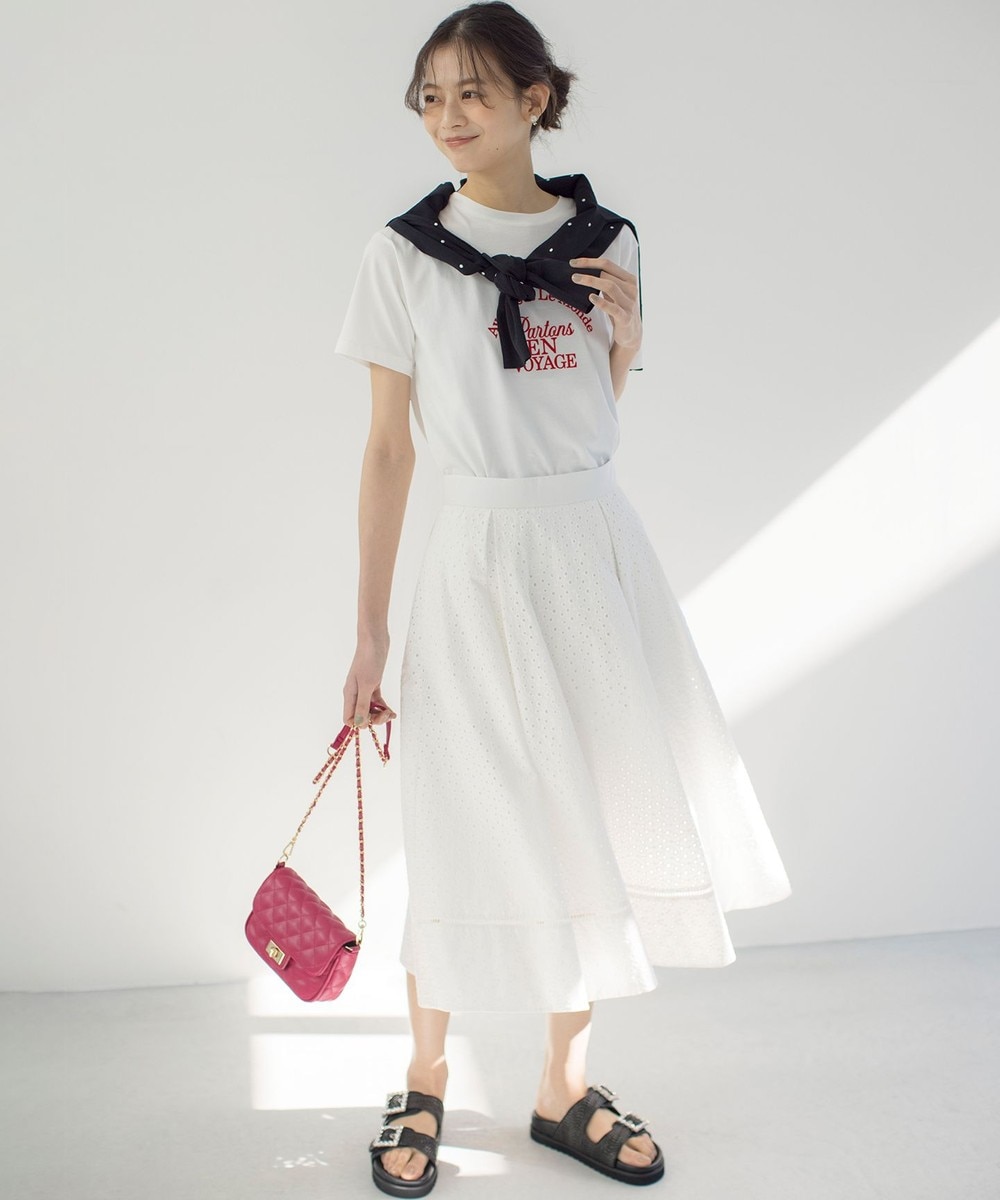 【オンワード】 組曲>スカート エンブロイダリーレース スカート アイボリー 2 レディース 【オンワード】 組曲>スカート エンブロイダリーレース スカート アイボリー 2 レディース