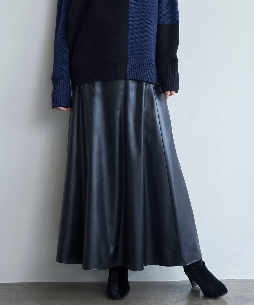 【オンワード】 ICB>スカート 【洗える】サテンワックスヴィンテージ フレアスカート ブラック 0 レディース 【オンワード】 ICB>スカート 【洗える】サテンワックスヴィンテージ フレアスカート ブラック 0 レディース