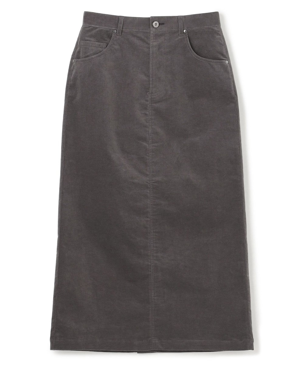 ストレッチコーデュロイ Iラインスカート