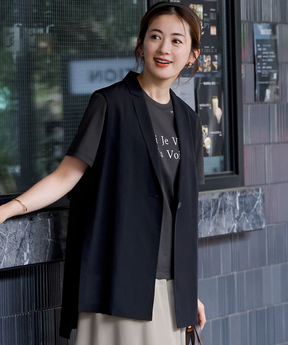 【オンワード】 23区 L(大きいサイズ)>トップス 【洗える】カラーロゴ Tシャツ グレー 44 レディース 【オンワード】 23区 L(大きいサイズ)>トップス 【洗える】カラーロゴ Tシャツ グレー 44 レディース