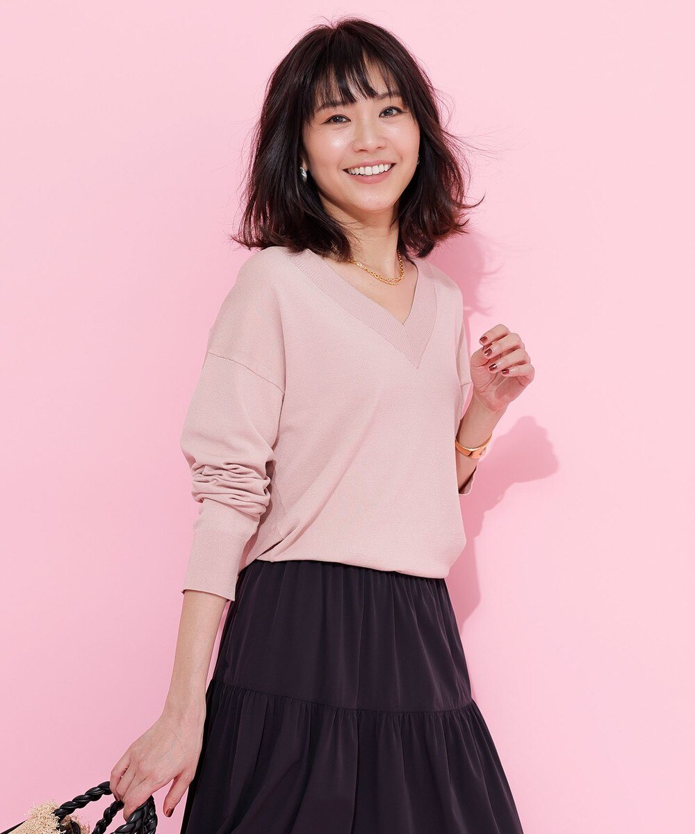 バースデー 記念日 ギフト 贈物 お勧め 通販 セーター ニット ロングスカート 布地 のワンピース サイズｍ L寸 サーモンピンク色 Materialworldblog Com