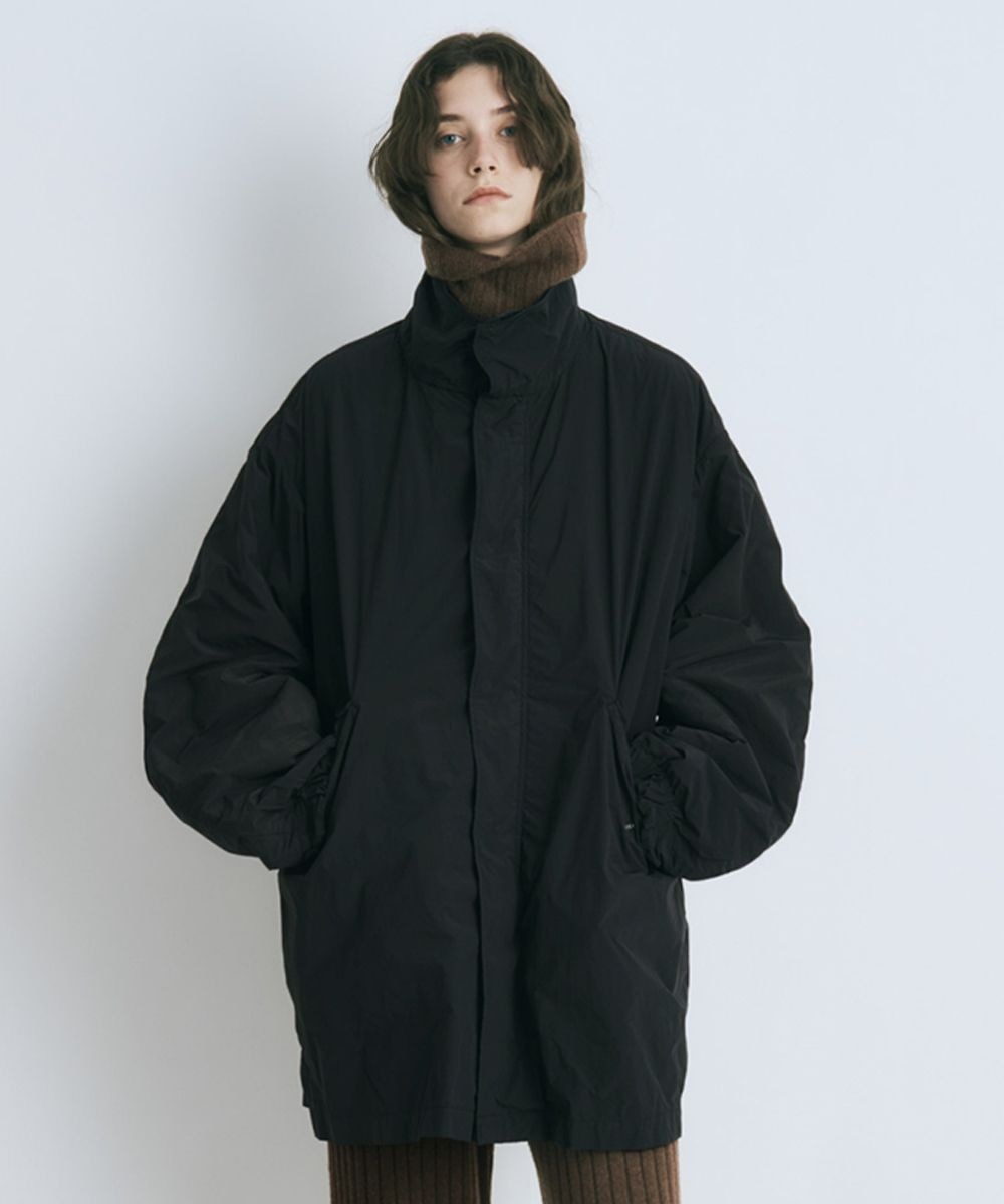 【オンワード】 ATON>ジャケット/アウター AIR VENTILE ショートモッズコート - UNISEX BLACK 02 レディース 【送料無料】