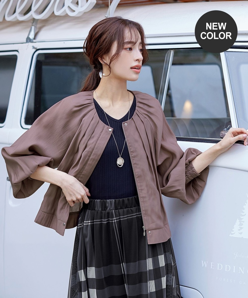 【新色追加・洗える】シアーブルゾン