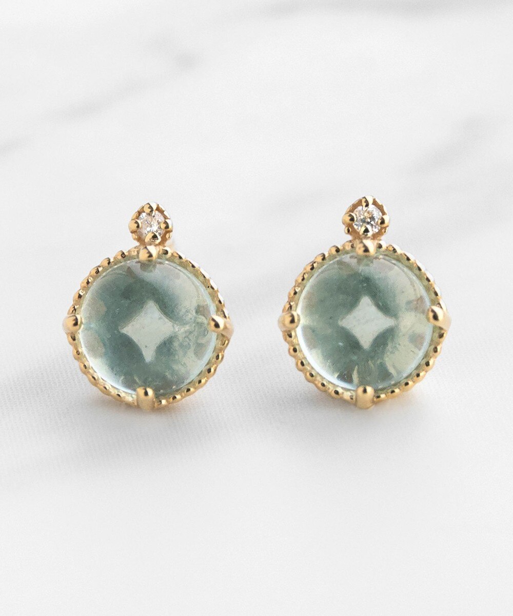 【オンワード】 TOCCA>アクセサリー 【WEB限定&数量限定】BLOOMING BUD K10 ミルキーアクアマリン カボションカット ピアス ミルキーアクアマリン F レディース 【オンワード】 TOCCA>アクセサリー 【WEB限定&数量限定】BLOOMING BUD K10 ミルキーアクアマリン カボションカット ピアス ミルキーアクアマリン F レディース