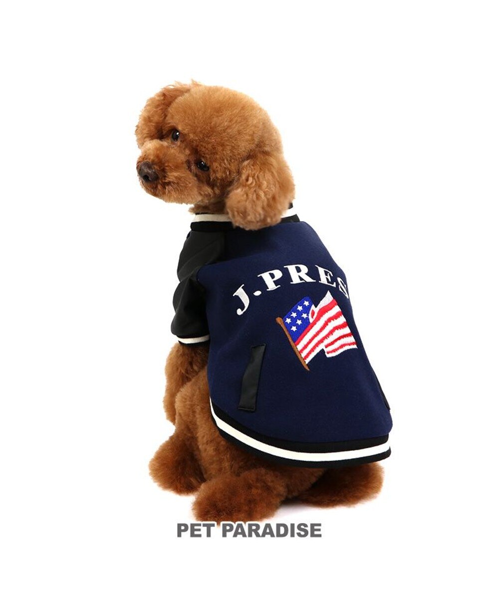 PET PARADISE>ペットグッズ J.PRESS スタジャン スターズ＆ストライプス 小型犬 紺（ネイビー・インディゴ） ＳＳ 【送料無料】