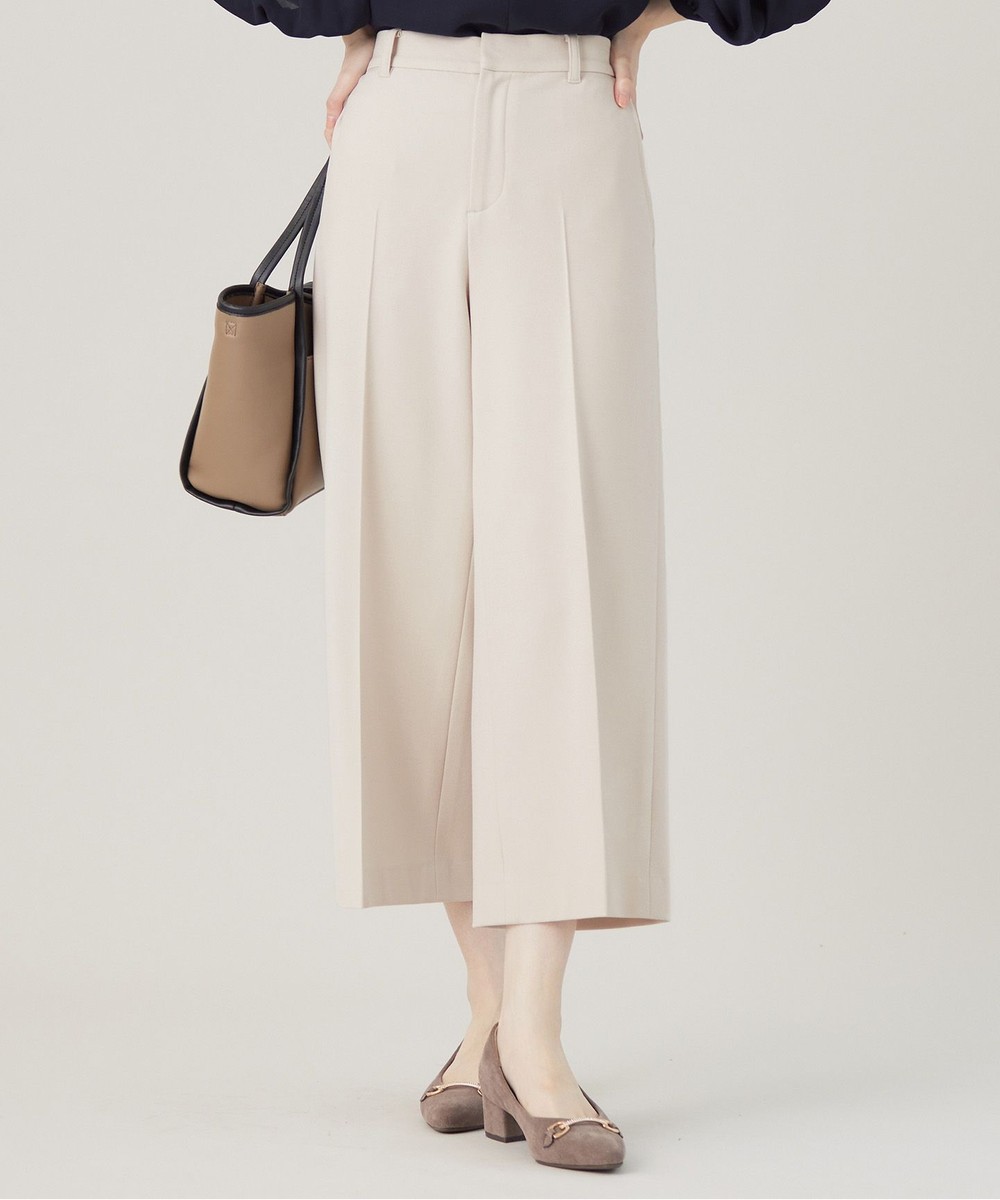 【オンワード】 ANY SIS L>パンツ 【保温効果/ストレッチ】シリーズ累計13万枚突破!ビューティサーモ ワイドパンツ アイボリー 4 レディース 【オンワード】 ANY SIS L>パンツ 【保温効果/ストレッチ】シリーズ累計13万枚突破!ビューティサーモ ワイドパンツ アイボリー 4 レディース