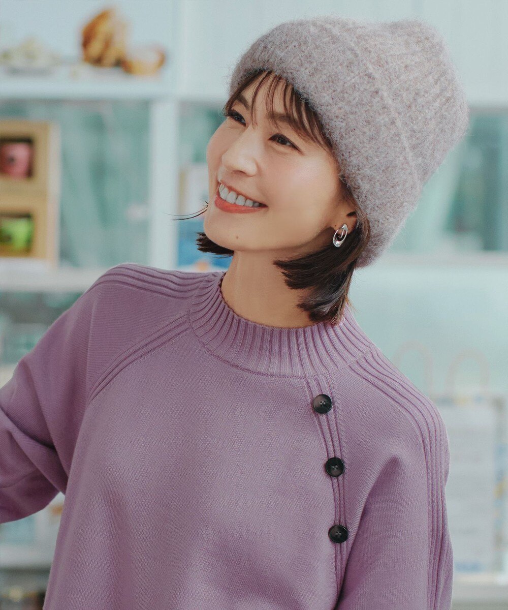 【安田美沙子さん着用・ウール混】ニット帽