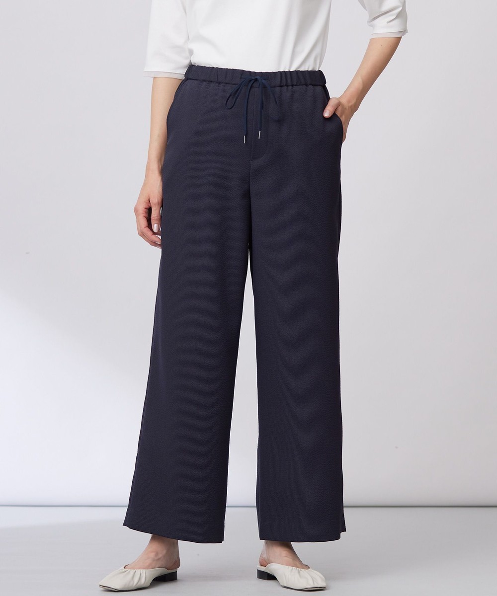 【オンワード】 J.PRESS LADIES>パンツ 【洗える】エアロツイルストライプ イージーパンツ ネイビー 11 レディース 【オンワード】 J.PRESS LADIES>パンツ 【洗える】エアロツイルストライプ イージーパンツ ネイビー 11 レディース