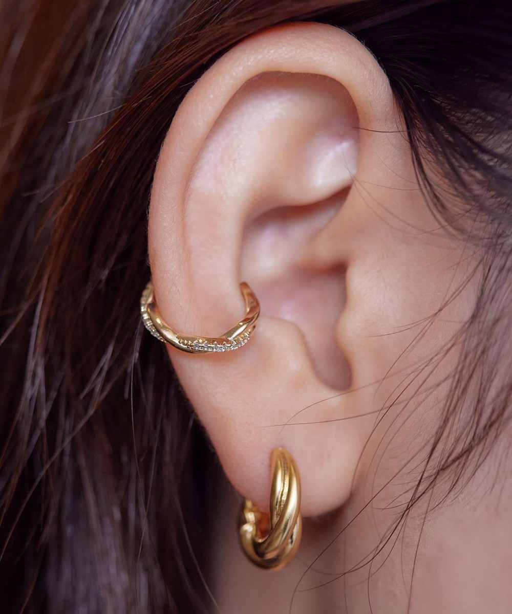 ストーンイヤーカフ