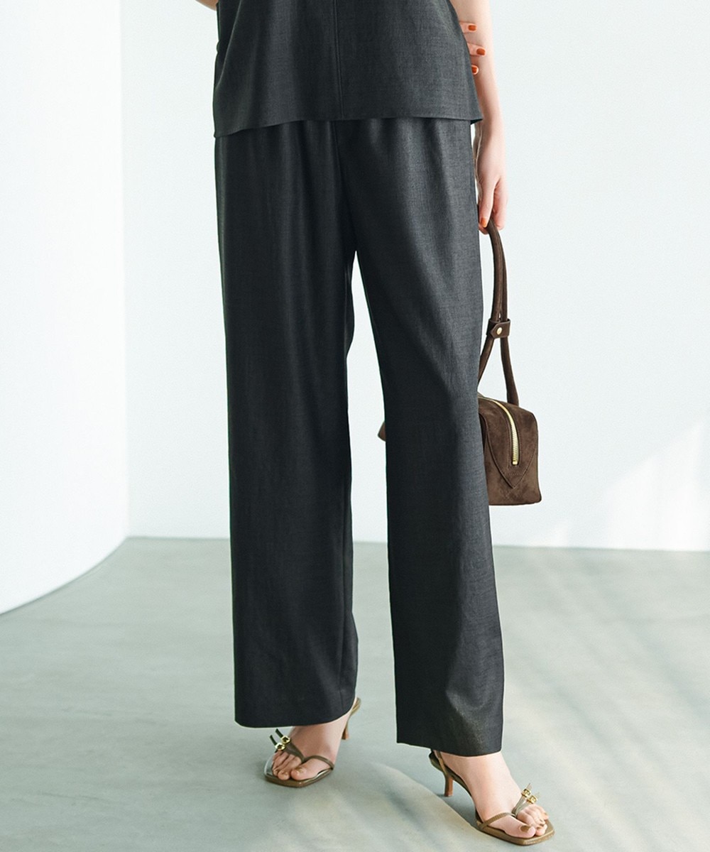 【オンワード】 23区>パンツ 【洗える】トリアセスラブストレッチ ワイド パンツ ブラック 40 レディース 【オンワード】 23区>パンツ 【洗える】トリアセスラブストレッチ ワイド パンツ ブラック 40 レディース