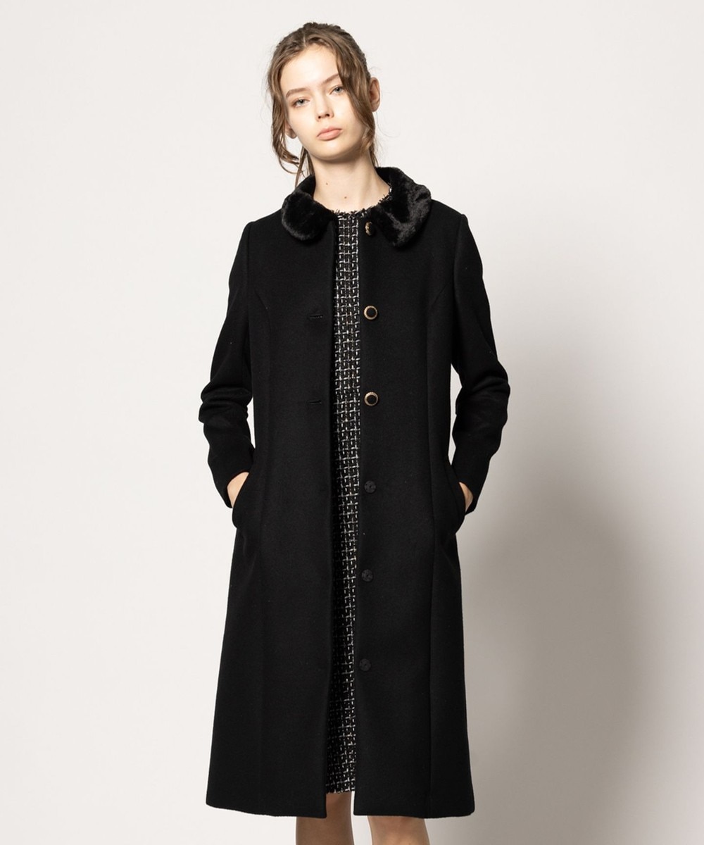 【オンワード】 TOCCA>ジャケット/アウター TWINKLE WINTER NIGHT ウールカシミヤコート ブラック 0 レディース 【オンワード】 TOCCA>ジャケット/アウター TWINKLE WINTER NIGHT ウールカシミヤコート ブラック 0 レディース