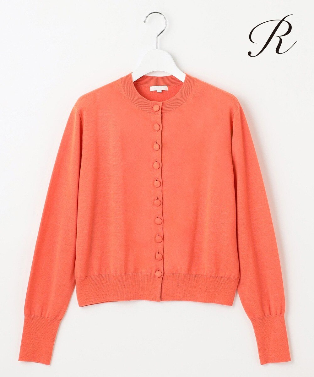 【オンワード】 23区 S（小さいサイズ）>トップス 【R(アール)】ファインウール ニットカーディガン オレンジ 32 レディース