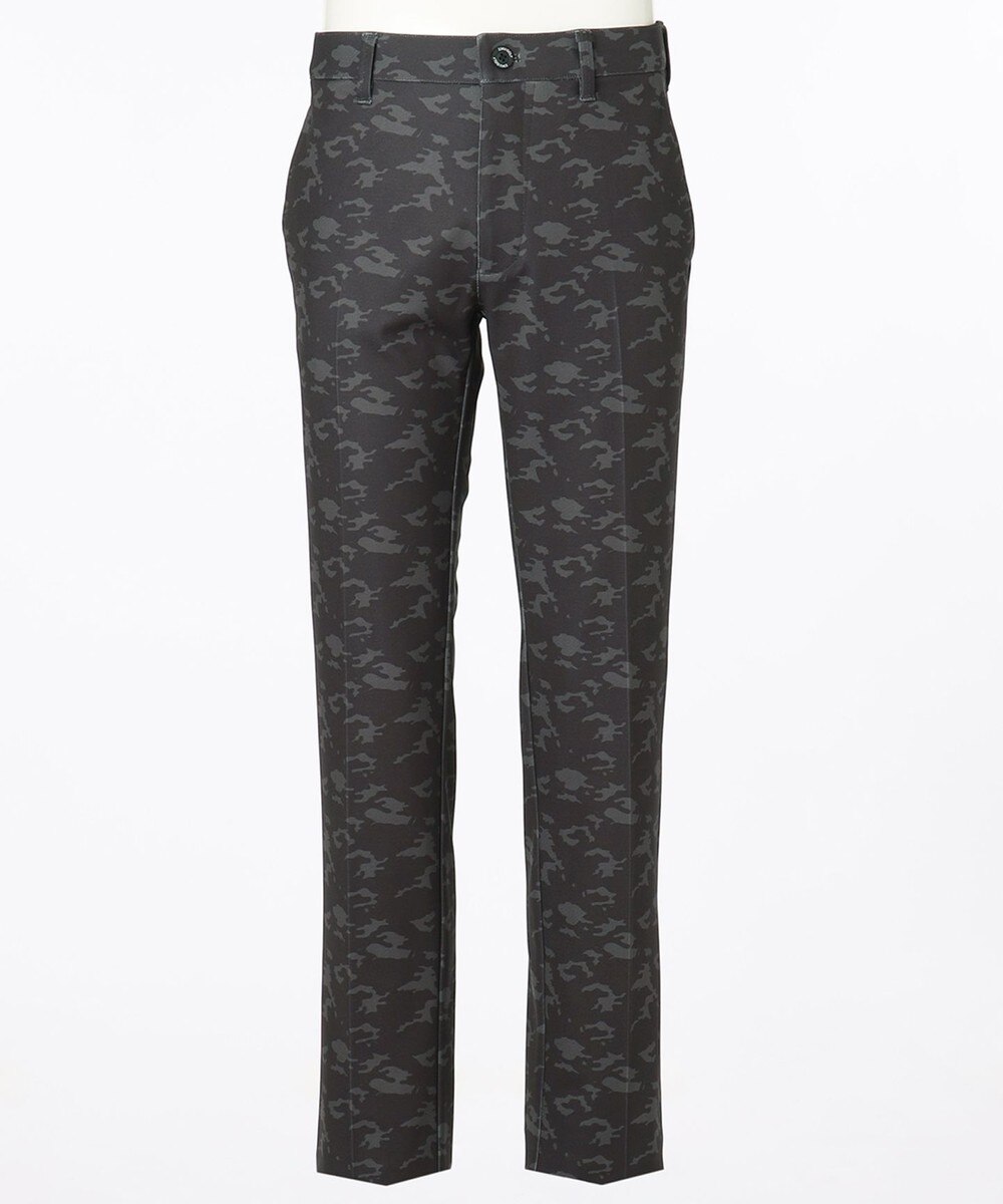 【オンワード】 23区GOLF>パンツ 【MEN】【WEB & 一部店舗限定】ボンディングカモフラプリント フルレングス パンツ ブラック 90 メンズ 【送料無料】