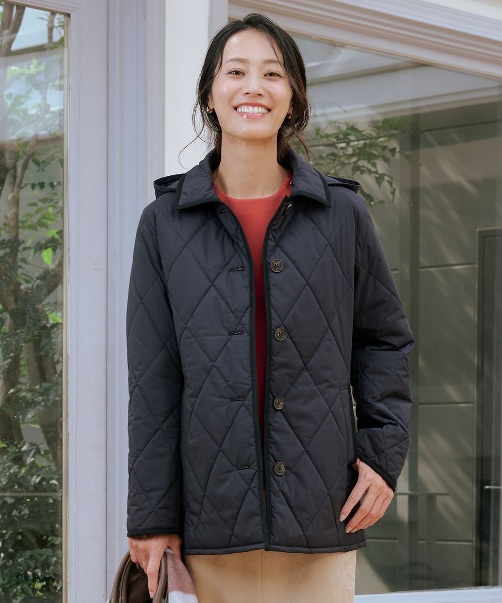 【オンワード】 J.PRESS LADIES>ジャケット/アウター 【2way】プレミアムBasic キルティング コート ネイビー 9 レディース 【オンワード】 J.PRESS LADIES>ジャケット/アウター 【2way】プレミアムBasic キルティング コート ネイビー 9 レディース