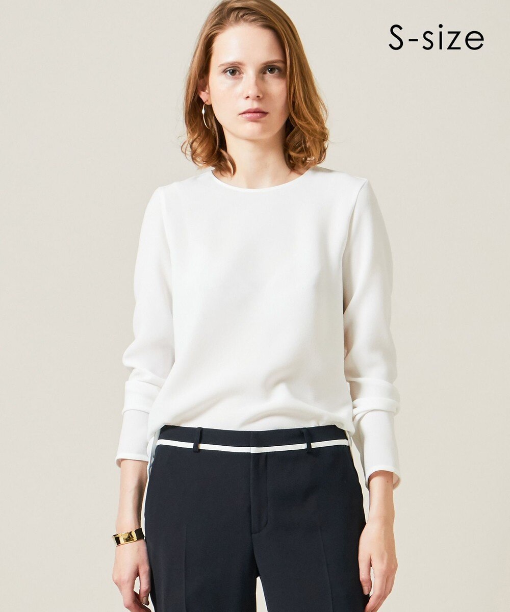 【オンワード】 BEIGE,>トップス 【再入荷】【S-size】SHELBY / ロングスリーブブラウス White 32 レディース 【送料無料】