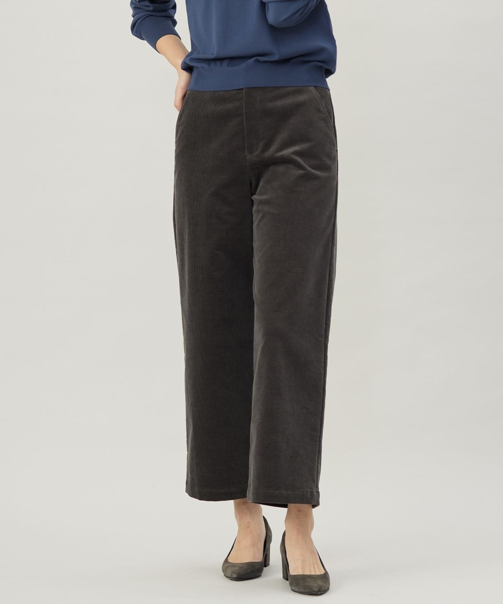 【オンワード】 J.PRESS LADIES>パンツ 【洗える】ハイブリッドAIRDUROY ワイド パンツ グレー 11 レディース 【オンワード】 J.PRESS LADIES>パンツ 【洗える】ハイブリッドAIRDUROY ワイド パンツ グレー 11 レディース