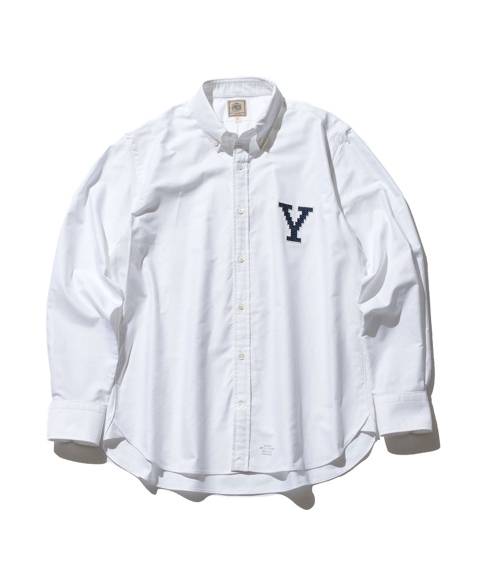 【オンワード】 J.PRESS MEN>トップス 【J.PRESS×YALE】オックスフォードオーセンティック ボタンダウンシャツ サックスブルー L メンズ 【送料無料】