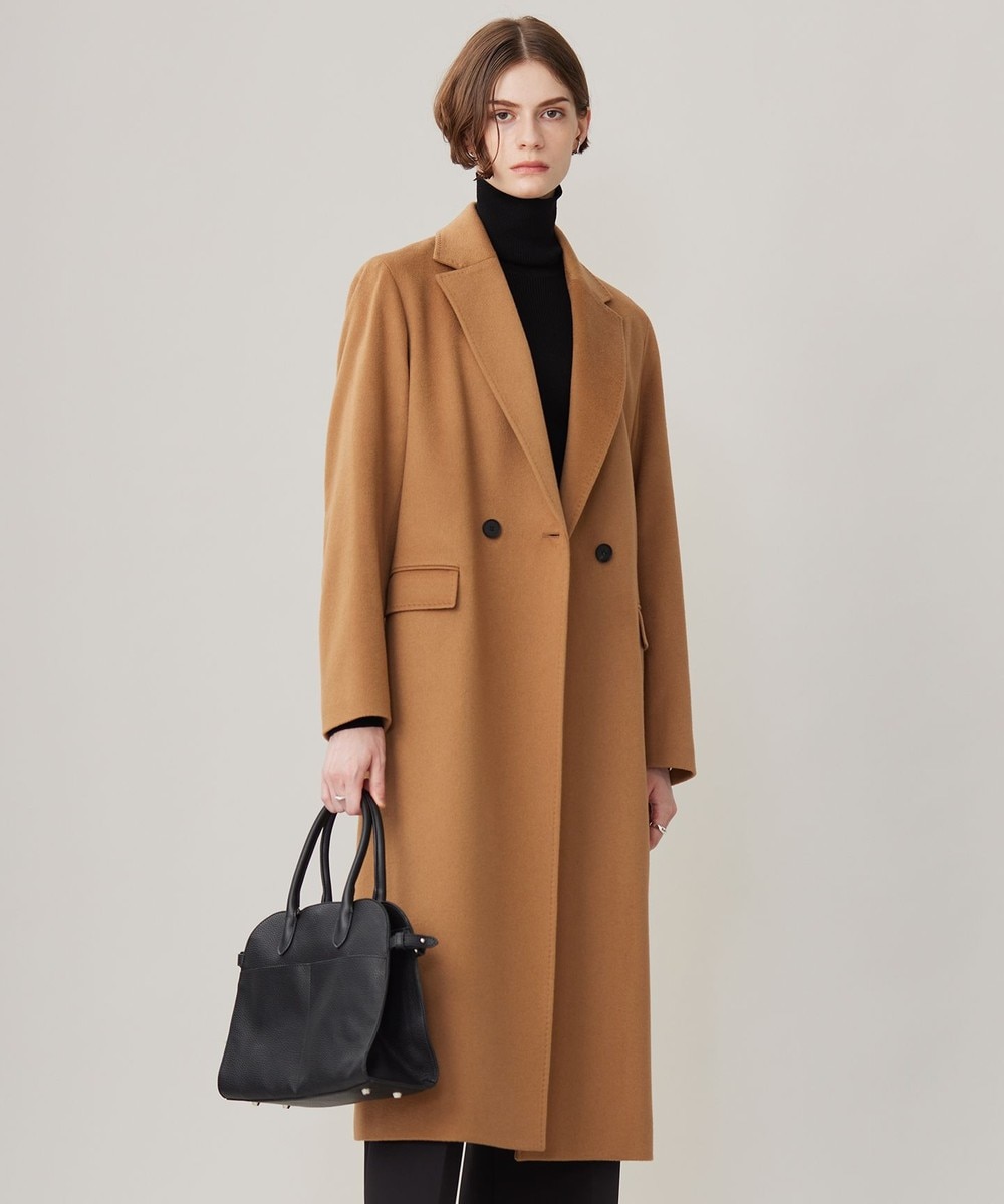 【オンワード】 ICB L(大きいサイズ)>ジャケット/アウター ピュアカシミヤ チェスターコート キャメル 44 レディース 【オンワード】 ICB L(大きいサイズ)>ジャケット/アウター ピュアカシミヤ チェスターコート キャメル 44 レディース