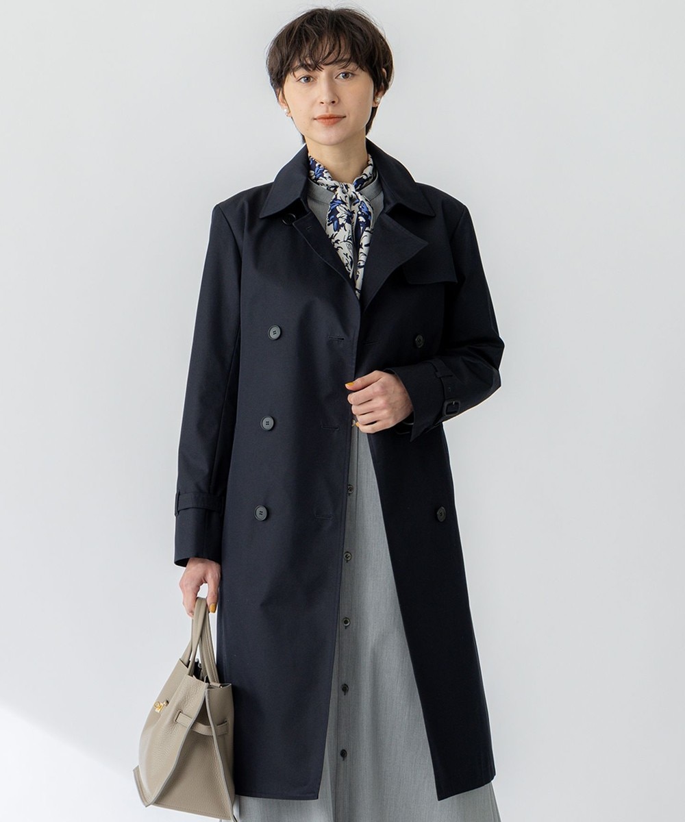 【オンワード】 23区>ジャケット/アウター 【撥水加工】エアータンブラー TCギャバジン ロング トレンチコート ネイビー 38 レディース 【オンワード】 23区>ジャケット/アウター 【撥水加工】エアータンブラー TCギャバジン ロング トレンチコート ネイビー 38 レディース