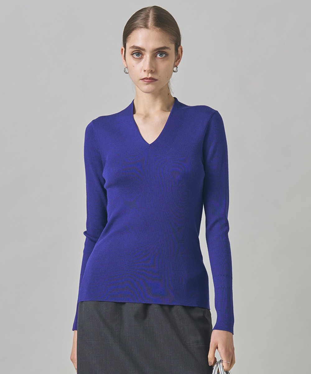 【オンワード】 ICB>トップス 【新色追加・洗える】 エクストラファインメリノリブ Vネックプルオーバー ロイヤルブルー M レディース 【オンワード】 ICB>トップス 【新色追加・洗える】 エクストラファインメリノリブ Vネックプルオーバー ロイヤルブルー M レディース