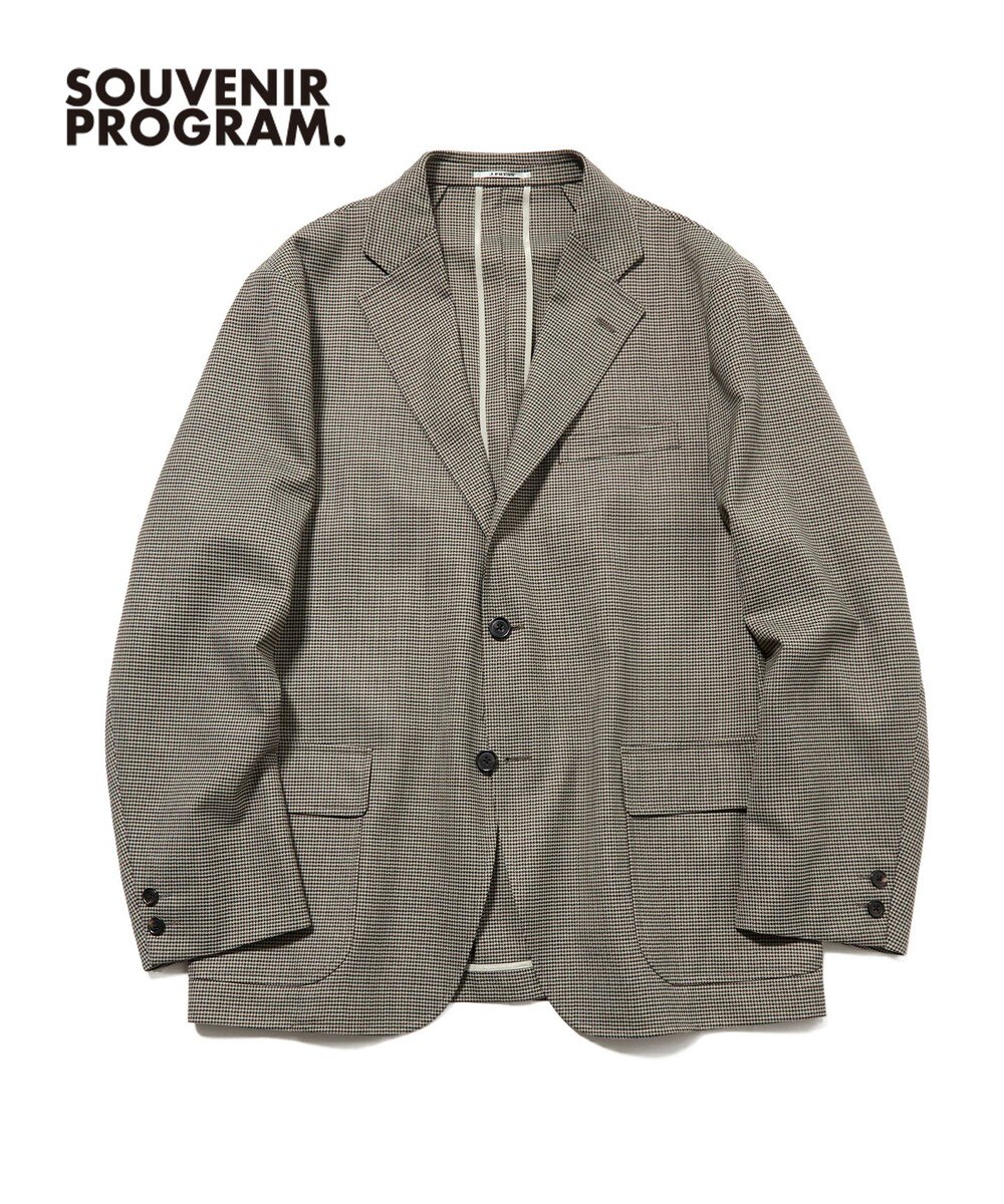 【オンワード】 J.PRESS MEN>ジャケット/アウター 【J.PRESS ORIGINALS】【UNISEX】Wool Polyester Gunclub Check 3B Jacket / Baggy-Fit ベージュ 36 メンズ