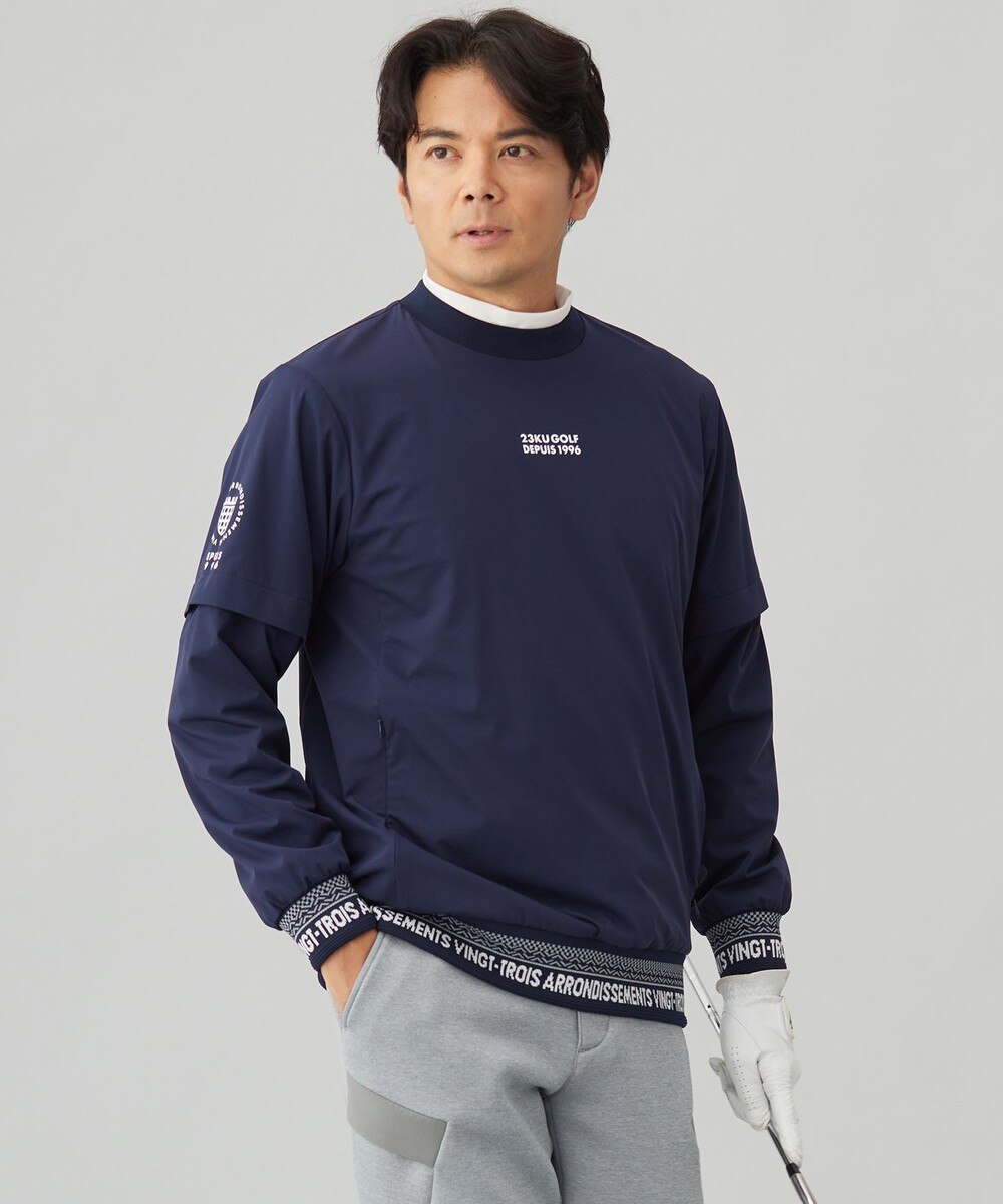 【オンワード】 23区GOLF>ジャケット/アウター 【MEN】【袖取り外し可】２ＷＡＹプルオーバー ネイビー LL メンズ