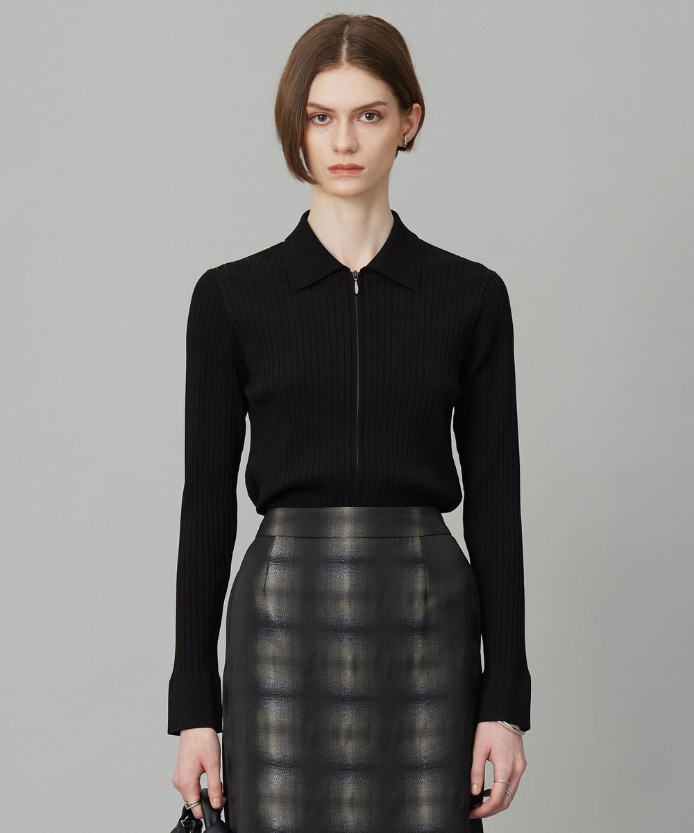 【オンワード】 ICB>トップス 【洗える】シルクヴィスコースハイゲージ ジップアップカーディガン ブラック XS レディース 【オンワード】 ICB>トップス 【洗える】シルクヴィスコースハイゲージ ジップアップカーディガン ブラック XS レディース