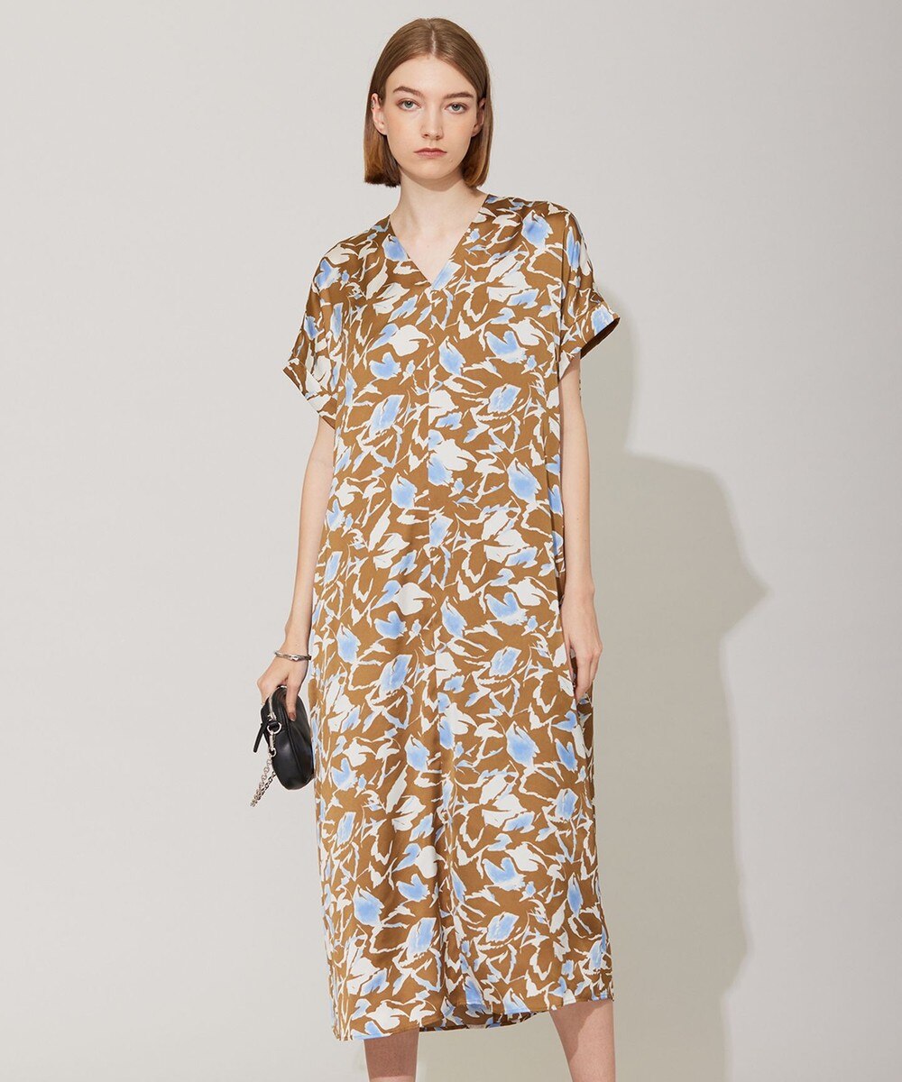 【オンワード】 ICB>ワンピース 【洗える】 ウォーターフラワープリント ワンピース キャメル XS レディース 【オンワード】 ICB>ワンピース 【洗える】 ウォーターフラワープリント ワンピース キャメル XS レディース