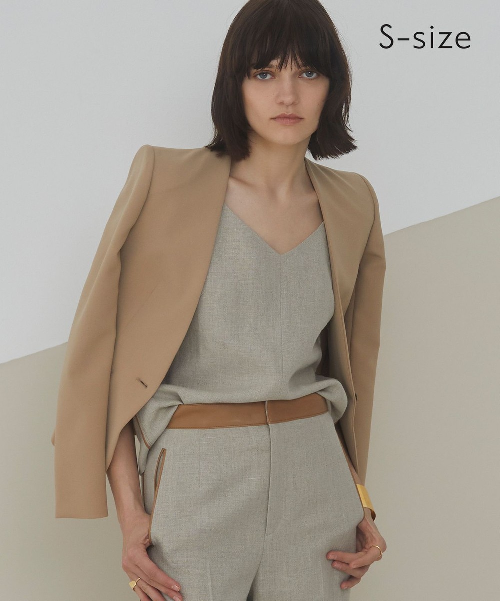 【オンワード】 BEIGE,>ジャケット/アウター 【S-size】ZENNOR / ノーカラージャケット Black 30 レディース 【送料無料】