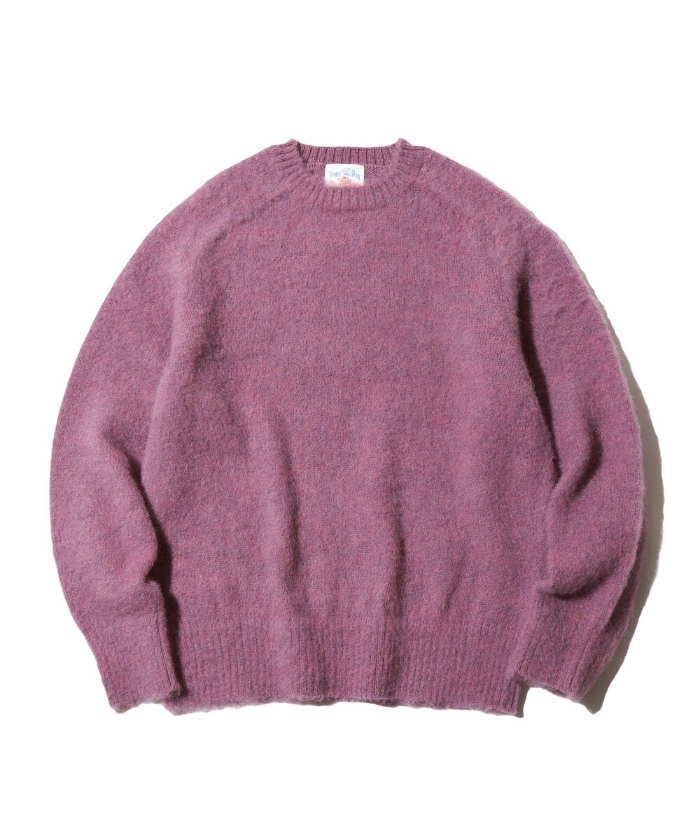 【オンワード】 J.PRESS MEN>トップス 【J.PRESS ORIGINALS】SHETLAND WOOL SHAGGY KNIT / JAPAN MADE パープル L メンズ