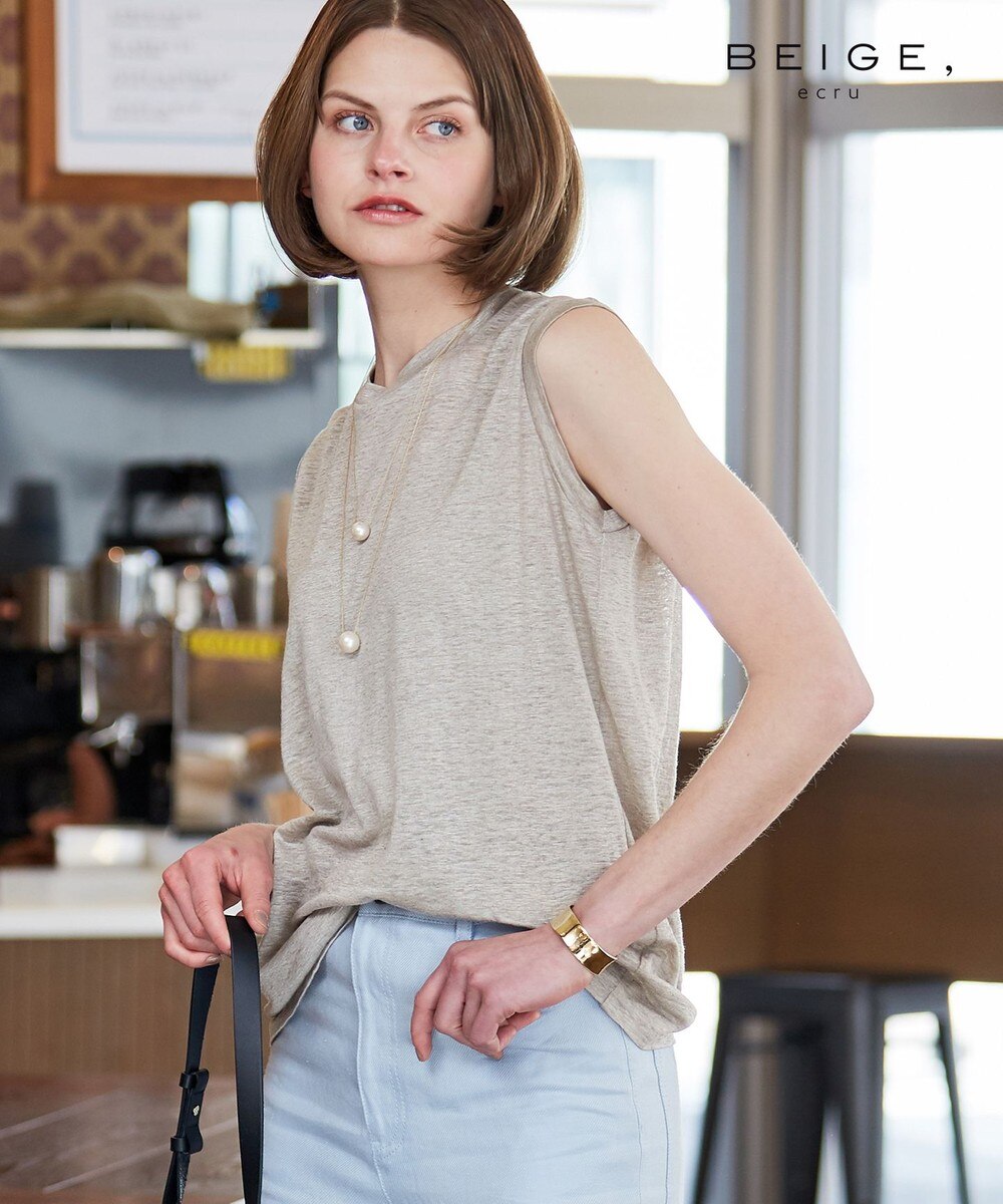 【オンワード】 BEIGE,>トップス AMBOISE / ノースリーブカットソー Slate 4 レディース 【送料無料】