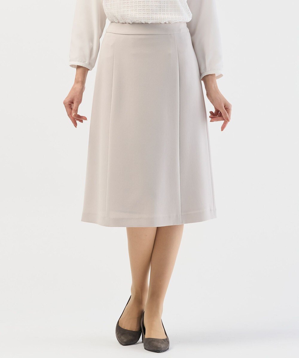【オンワード】 J.PRESS LADIES>スカート 【セットアップ対応・洗える】セラテリーダブルクロス フレアー スカート グレージュ 7 レディース