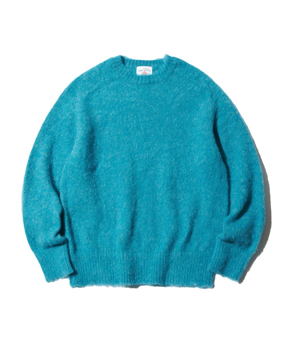 【オンワード】 J.PRESS MEN>トップス 【J.PRESS ORIGINALS】SHETLAND WOOL SHAGGY KNIT / JAPAN MADE ブルー M メンズ