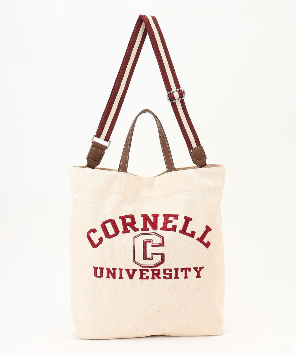 【オンワード】 ANY>バッグ カレッジコラボキャンバスバッグ レッド(CORNELL) F レディース