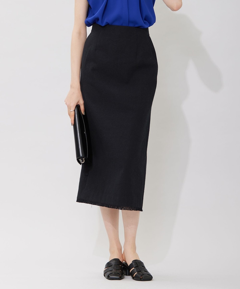 【オンワード】 ICB>スカート コットンリネンキャンバス スカート ブラック 4 レディース 【オンワード】 ICB>スカート コットンリネンキャンバス スカート ブラック 4 レディース