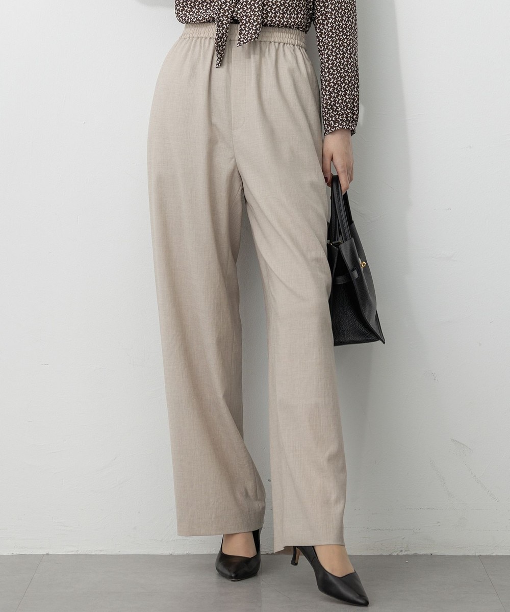 【オンワード】 23区>パンツ 【洗える】トリアセスラブストレッチ ワイド パンツ ベージュ 38 レディース 【オンワード】 23区>パンツ 【洗える】トリアセスラブストレッチ ワイド パンツ ベージュ 38 レディース