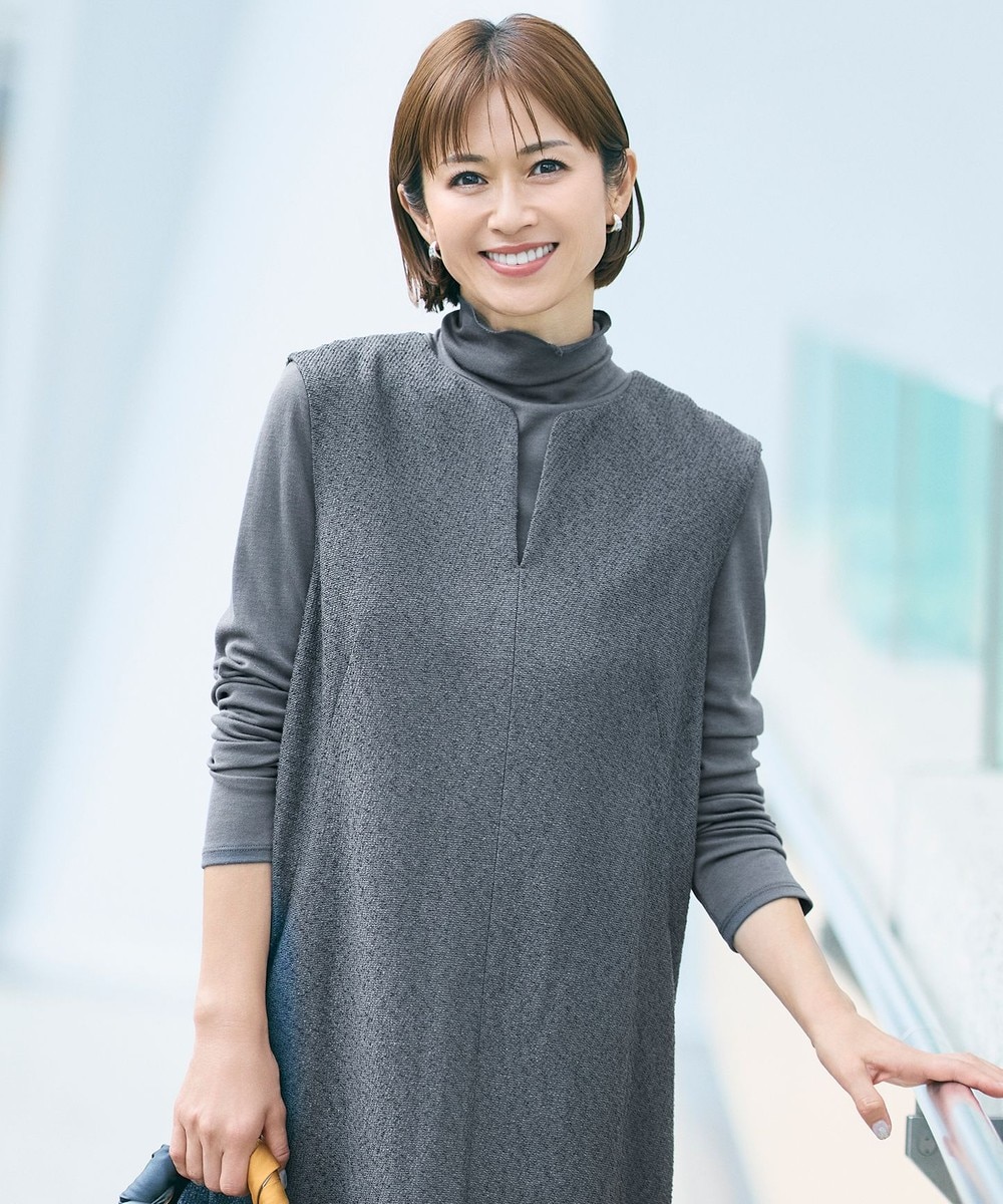 【オンワード】 自由区>トップス 【SHIHOさん着用・洗える】シアーツイストインナー トップス スレート 38 レディース 【オンワード】 自由区>トップス 【SHIHOさん着用・洗える】シアーツイストインナー トップス スレート 38 レディース