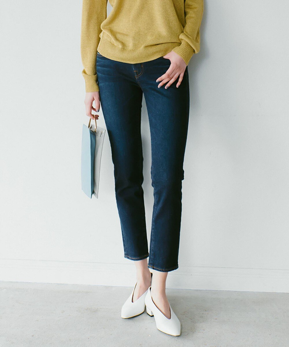 【オンワード】 ICB L>パンツ 【マガジン掲載】Denim パンツ(番号CD38) アイボリー 30 レディース 【送料無料】