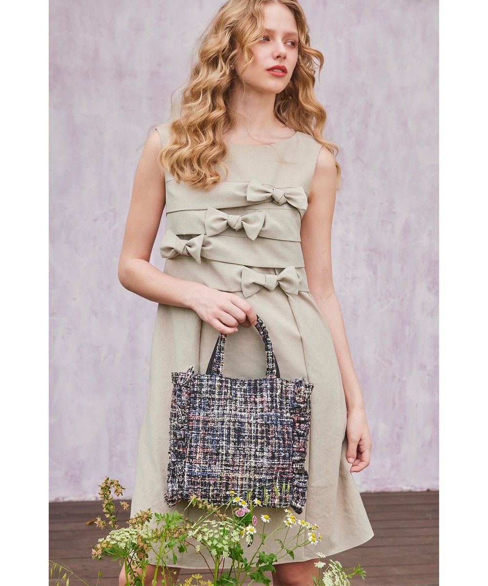 【オンワード】 TOCCA>ワンピース 【洗える・消臭・吸水速乾・接触冷感・UVケア】RIBBON KNOT DRESS ドレス ベージュ 6 レディース 【オンワード】 TOCCA>ワンピース 【洗える・消臭・吸水速乾・接触冷感・UVケア】RIBBON KNOT DRESS ドレス ベージュ 6 レディース