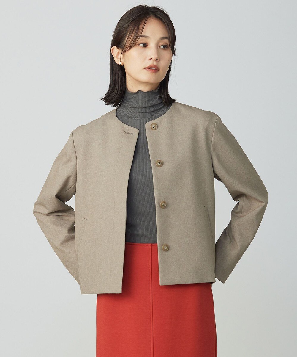 【オンワード】 J.PRESS LADIES>ジャケット/アウター 【WEB限定カラーあり】ツムギートflannel ノーカラー ジャケット ベージュ 11 レディース 【オンワード】 J.PRESS LADIES>ジャケット/アウター 【WEB限定カラーあり】ツムギートflannel ノーカラー ジャケット ベージュ 11 レディース